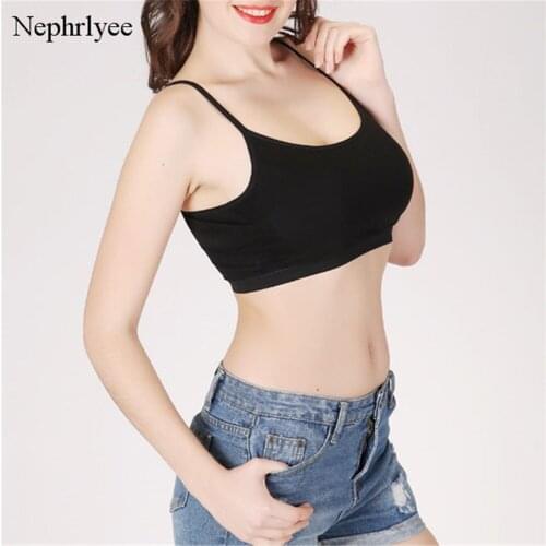 Plus Size 5XL 6XL Sexy Tank Top Sexy Halter Crop Tops Women Summer Camis Backless Camisole Chest Pad Casual Sport Top S00266
