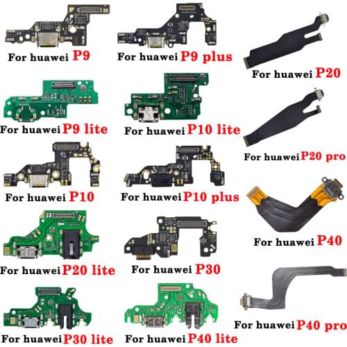 1pcs Brand For Huawei P9 P10 20 30 pro lite Plus USB Dock Connector Charging Port Charger Flex Cable Microphone Module Board
