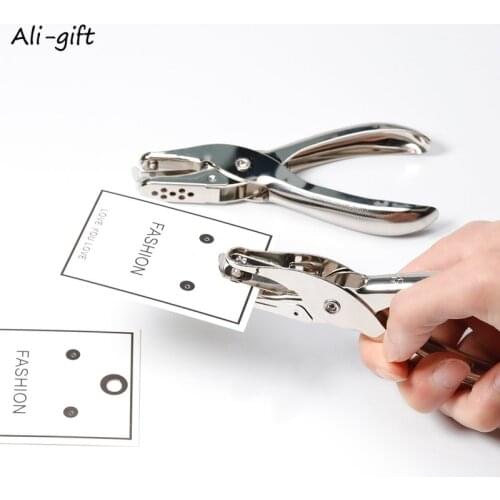 1 Pcs Metal Hand Paper Punch Craft Sheet Single Hole Puncher For Earring Necklace Scrapbooking Punches Materials 3/6mm Hole Size