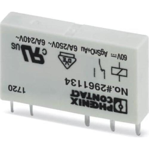 10 pcs REL-MR- 60DC/21AU 2961134 1NO+1NC | 60VDC | With no light | 6A Plug-in miniature power relay