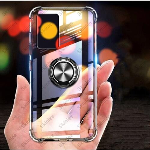 For Samsung Galaxy A03S A02S Case Official Original Shockproof With Ring Soft Airbag Cover For Samsung S20 S21 FE