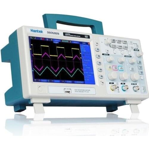 Fast arrival Hantek DSO5202B Digital Oscilloscope 200MHz 1GSa/s LCD 7" TFT Hantek Oscilloscope Protable