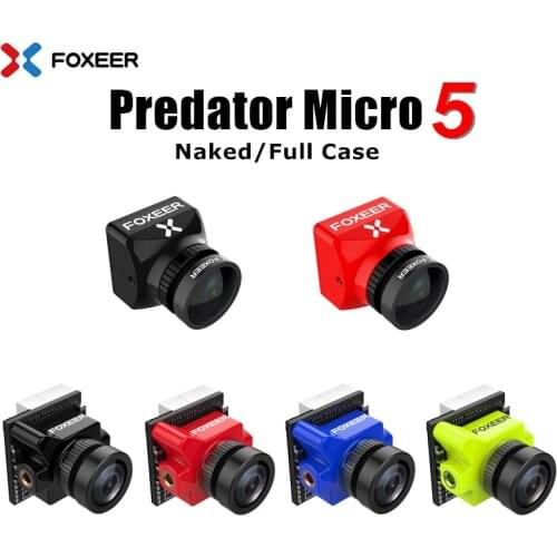 Foxeer Predator Micro V5 Camera 16:9/4:3 PAL/NTSC switchable 1.7mm M8 Lens 4ms Latency Super WDR FPV Camera for FPV RC Drone