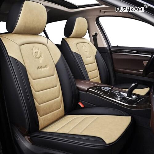 FUZHKAQI leather car seat cover For peugeot 207 201 301 307 sw 508 sw 308 206 4007 2008 5008 2010 3008 607 507 accessories seat