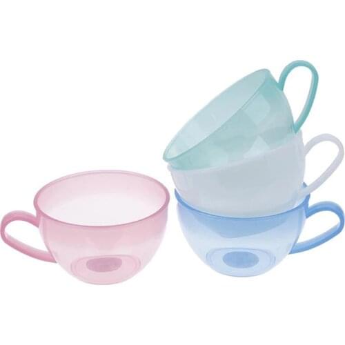 Kapmore 1pc Solid Color Mixing Bowl Plastic Hand-Held Reusable Baking Bowl Stirring Bowl Baking Accessories Kitchen Supplies