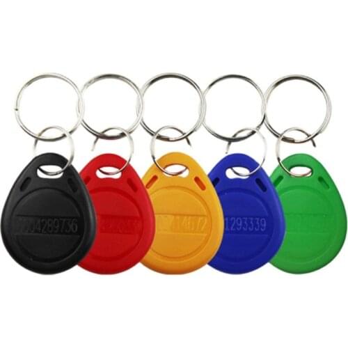 KINGJOIN 20pcs RFID Key Fobs 125Khz ID Token Tags RFID lock Access control Durable Waterproof Keychain ID Card