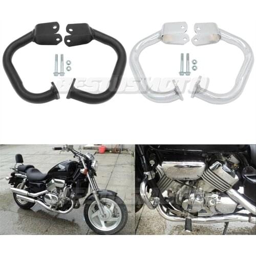Motorcycle Crash Bars Engine Guard Rail Motor Fence Bumper Front Side Protector For Honda Magna VF 750 VF750 1994-2015