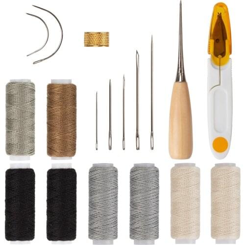 DIY hand made leather tool set novice suit leather art hand sewing