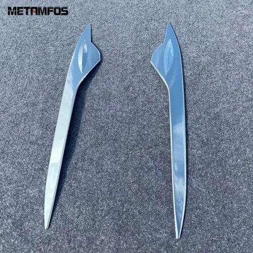 For Toyota Prius Hatchback 2019 2020 Chrome Head Light Lamp Headlight Molding Trim Decoration Strip Exterior Car Accessories