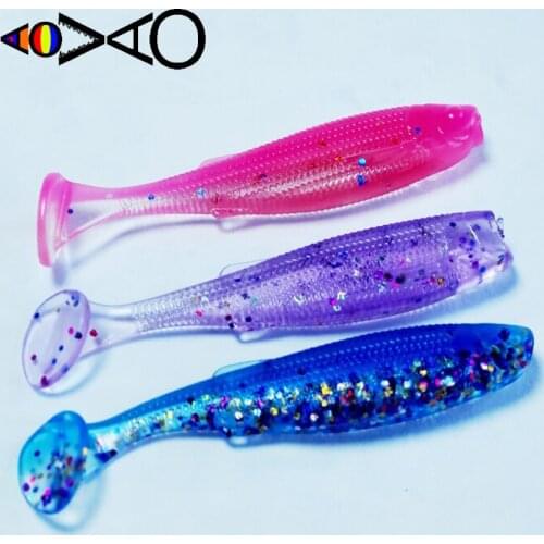 2021 New material Super soft super elastic Durable Worm Soft Bait Jig Wobbler Easy Shiner Silicone Artificial Baits Swimbaits C