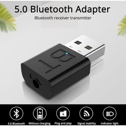 New USB Wireless Bluetooth 5.0 Receiver Adapter Music Car For TV Headphone 3.5mm Audio Adapter AUX Stereo Speakers B3Y2