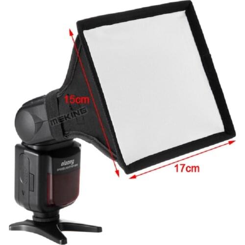 Meking 17*15cm Softbox For SpeedLight Flash Speedlite Soft box with Carrying Bag