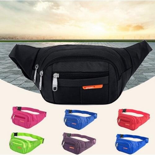 Sports Man Chest Bag Fanny Pack Men Women Running Waist Bag Waterproof Crossbody Bags Phone Banana Bags Female Belt Bag Pouch