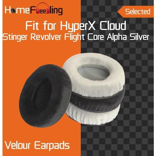 Homefeeling Velour Earpads for HyperX Cloud Core / Stinger / Revolver / Flight / Alpha /Silver / Pro / X I II Headphones Earpad