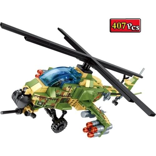WW2 Military Series World War II Army WZ-10 Multirole Fighter Pilot Figures MOC Building Blocks Bricks Toys Gifts