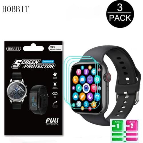 3Pcs HD Clear Water-proof Film For Lemfo T800 1.72 inch Smart Watch Screen Protector Soft TPU Hydrogel Protective Film Not Glass