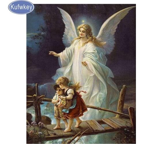Diamond Painting,guardian angel,Diamond Embroidery,5D,DIY,Cross Stitch,Diamond Mosaic,Needlework,Full,Picture,House Decor
