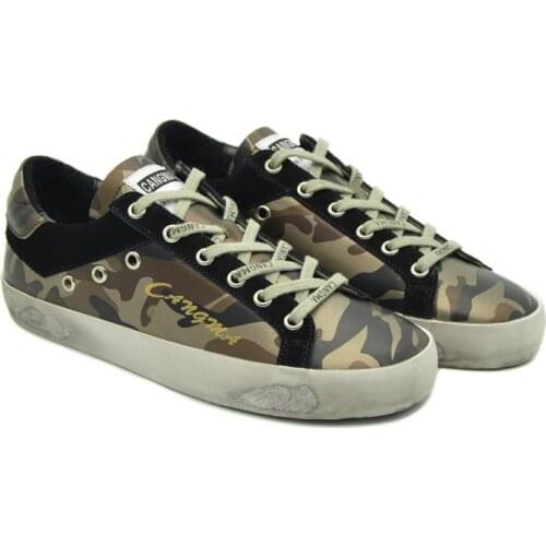 CANGMA Luxury Brand Womens Casual Shoes Designer Sneakers Women Breathable Camouflage Patent Leather Flats Female Shoes