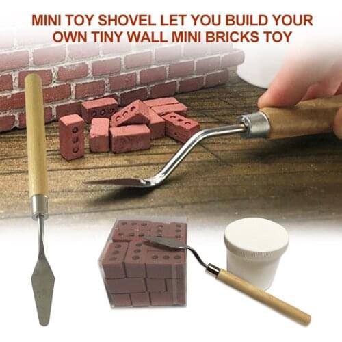 Kids Toys Miniature Pretend Mini Toy Shovel Let You Build Your Own Tiny Wall Mini Bricks Speelgoed Child Education Pretend Toys