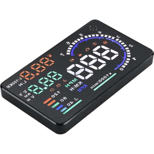 Head-up Display A8 5.5'' OBD II Car HUD Head Up Display Auto Windshied Reflective Screen Speed Display