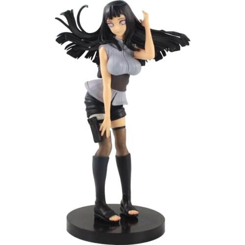 20cm Naruto Shippuden Hyuga Hinata White Eyes Princess Kawaii Cute Cartoon GIrl Beauty Anime Action Figure Model Toy Kids GIft