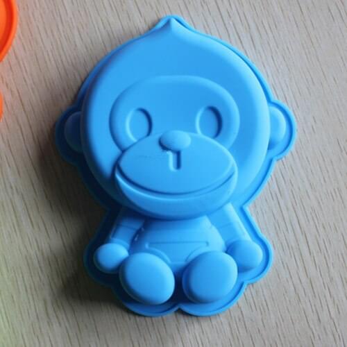 14*16.7*2.2CM Monkey shape cavity Silicone mold handmade Fondant cake mould Baking ware