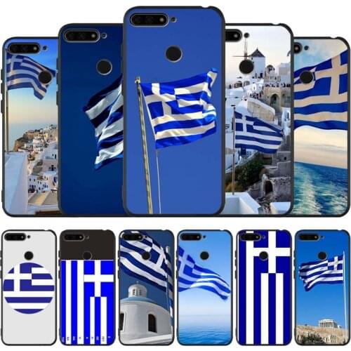 Greece greek national black Silicone Phone Case For honor 30 20 Pro 8 8X 9 10 20 Lite Mate 10 20 30 Lite Pro cover