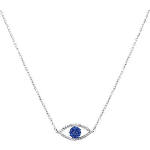 Xsilver 925 Sterling Silver Eye Gemstone Necklace