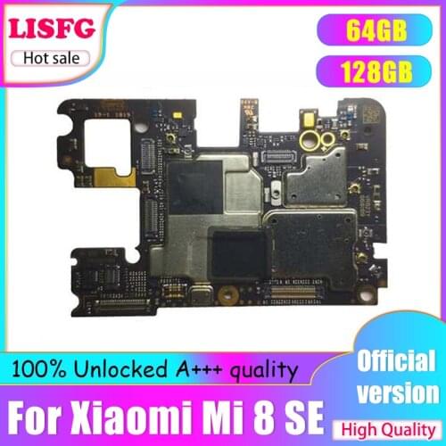 For Xiaomi Mi8 SE Mi 8 SE MI 8SE Motherboard Original Unlocked 64GB 128GB For Xiaomi Mi8 SE Mi 8 SE MI 8SE Logic Board Mainboard