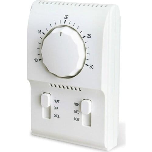 BC108A mechanical knob thermostat central air conditioning fan coil control switch panel