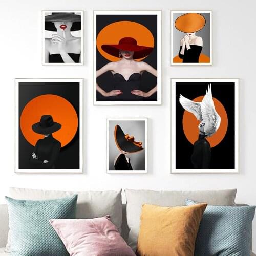 Fashion Women Posters And Prints Modern Sexy Girls Wall Paintings On Canvas Modular Pictures for Living Room Home Decor Cuadros