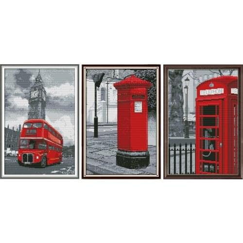 Joy Sunday Cross stitch kits, Embroidery needlework set stamped cross stitch, monochrome art printed pattern Home Decor Painting