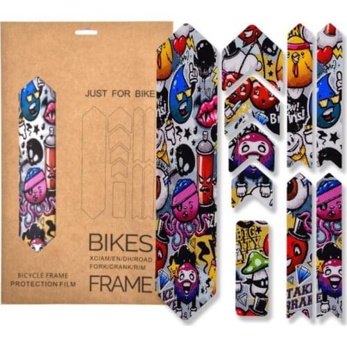 3D Bicycle Stickers Mountain Bike Road Bicycle Paster Guard Cover Scratch-Resistant Protect Frame Removeable Protector