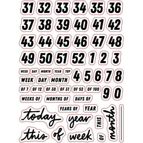 Week Clear Stamps Scrapbook Paper Craft Clear stamp scrapbooking X0310