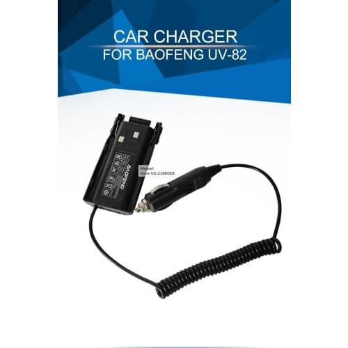 UV82 Walkie Talkie Batteria Charger The cigarette lighter 7.4V Car borrowing Plastic battery Charger