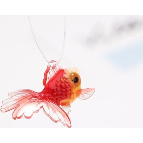DIY Handmade Accessories Simulation Goldfish Good Luck Koi Earrings Material Pendant