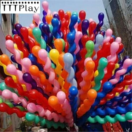 10pcs/lot 36inch Screw Thread Latex Balloons Inflatable Long Air Balls Wedding Decoration Happy Birthday Party Balloons Supplies