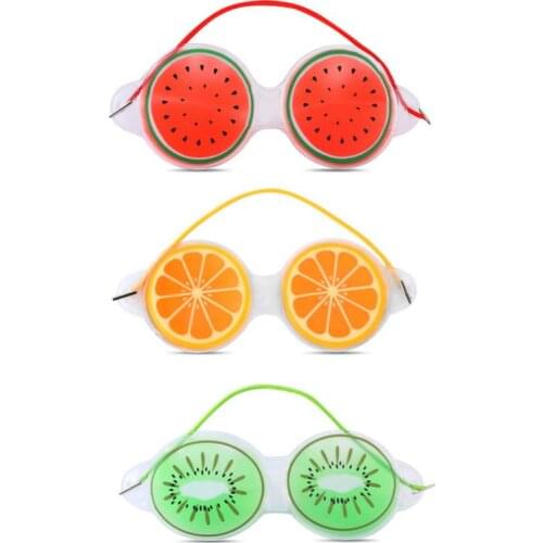 1pcs Fruit ice compress eye mask fatigue Relieve remove black eye bags Soft Beauty Sleeping Gel Eye Patch Beauty Tool mask cover