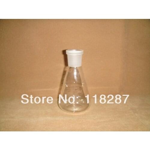 100ML,Glass Erlenmeyer Flask,glass conical flask,neck 24/29,Lab glassware Flask