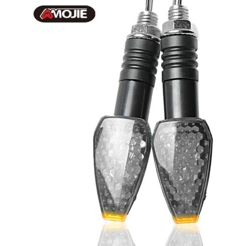 4PCS Motorcycle Turn Signal Light Brake Lamp Flowing Water Lighting Amber Light LED Flicker Bendable Tail Indicator Flasher
