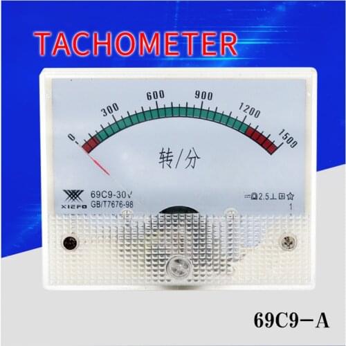 69C9-1500r / min / DC10V 30V high-precision mechanical pointer analog excitation DC voltmeter to table tachometer