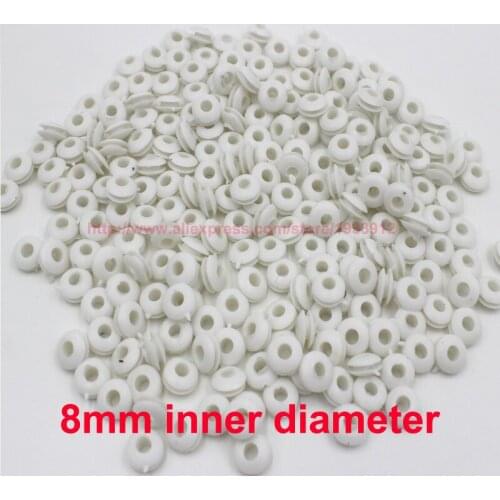 8mm inner diameter double side white cable hole plug wiring grommet ring
