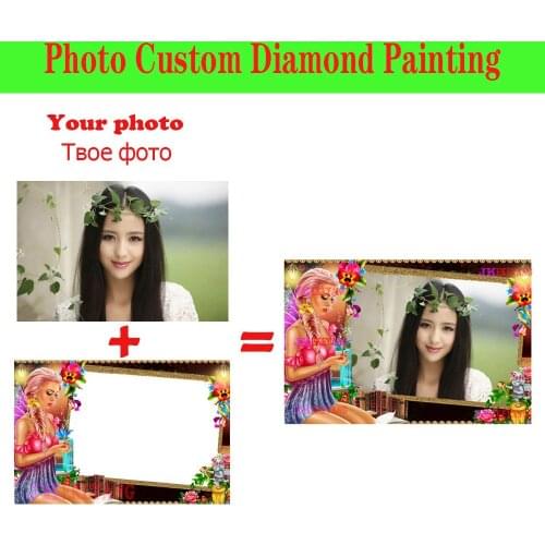 New Photo Custom Diamond Painting 5D DIY Picture of Rhinestones Diamond Embroidery 3D Cross Stitch Home Wedding Decoration j3133