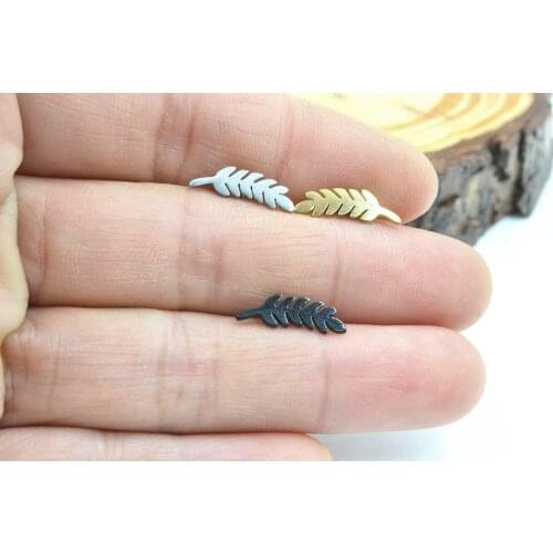 Free Shippment 50PCS Body jewelry-Ear Stud Tragus/Helix Bar/Stud Leaf Upper Prong Short Bar Diath Cartilage Earring 16g New