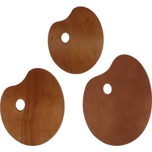 Unpainted Wooden Artist Paint Mixing Palette Makes Cleanup Easy For DIY Painting