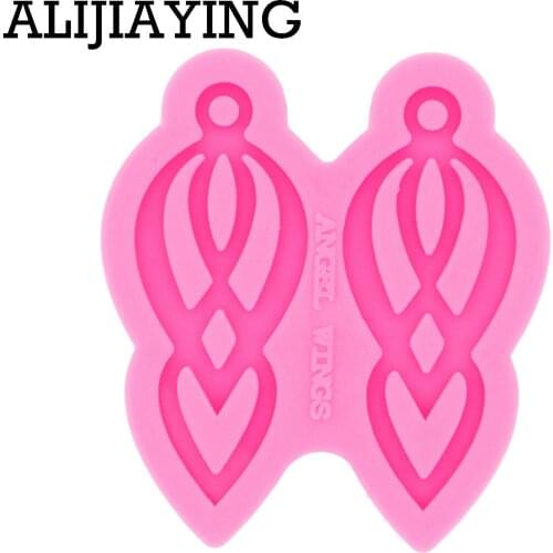 DY0406 Glossy Tassel Shape Popular Earrings Silicone Mold Resin Pendant Mould for Epoxy Jewelry Making DIY Crafts