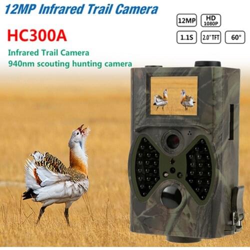 Full 1080P Video Recorder Wireless waterproof camera Hunting Scouting camera 12MP Infrared Trail Camera Security protect HC300A