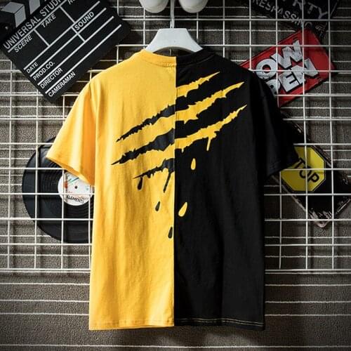 2020 Claw Hip Hop Couple T Shirt Oversize Swag Fashion Men Women Tees Hit Color Summer Cotton T-Shirt High Quality Tops