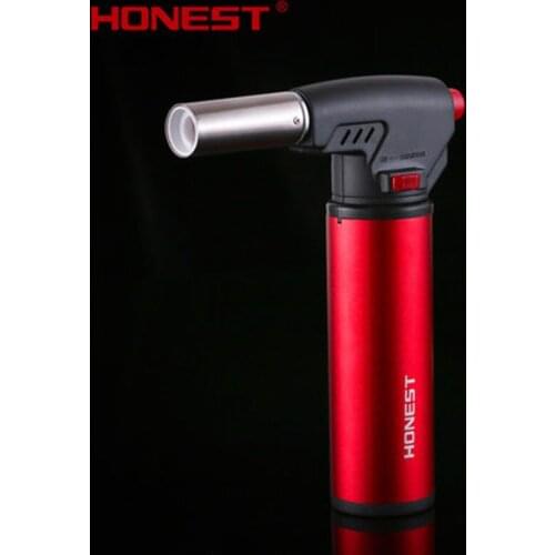 HONEST Metal Gas Inflatable Flamethrower Genuine Direct Lighter Outdoor Barbecue Fire Survival Tools