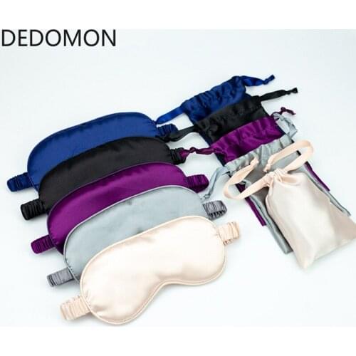 Imitation Pure Silk Double-Side Shading EyeShade Sleeping Eye Mask Cover Eyepatch Blindfolds Eyeshade Health Sleep Shield Light